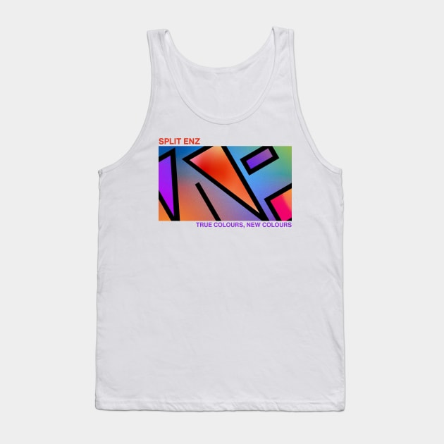 Split Enz True Colours New Colours Print Tank Top by Timeless Chaos